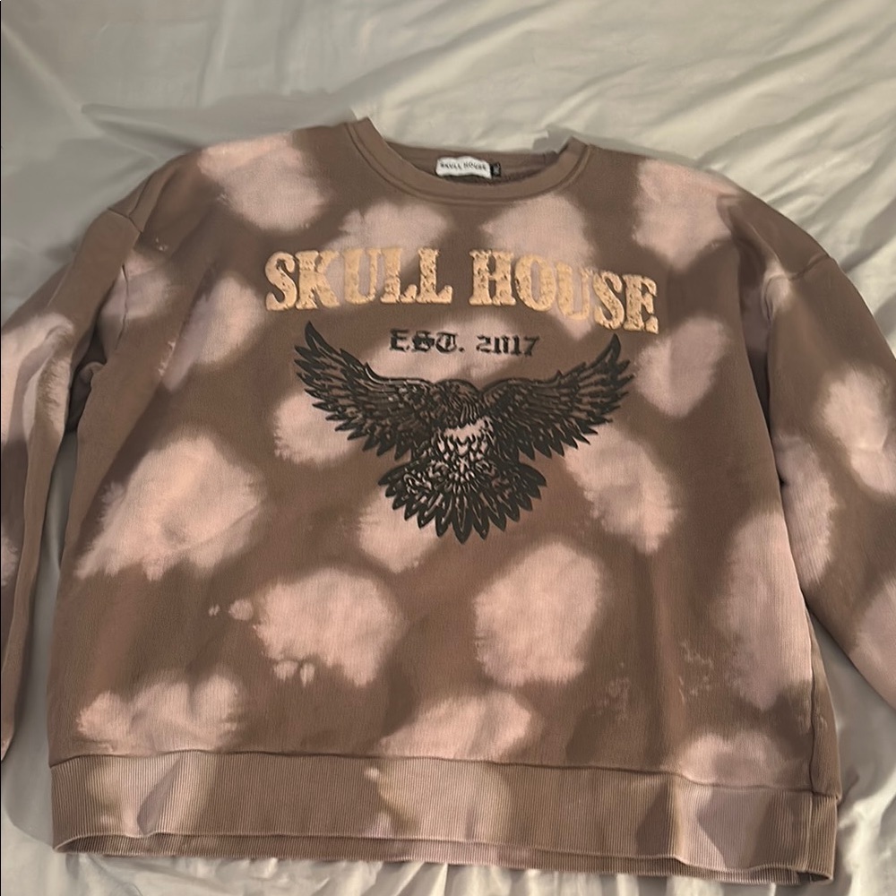 Skull House Tie-Dye Sweatshirt